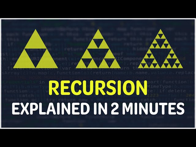 Recursion in 2 Minutes