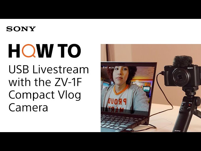 USB Livestream with the ZV-1F Compact Vlog Camera