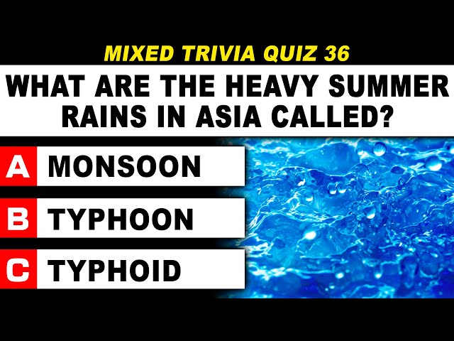 50 NEW General Knowledge Questions - Mixed Trivia - 5 Topics | Daily Trivia Quiz Round 36
