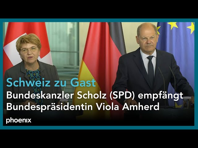 Deutschland trifft Schweiz: Bundeskanzler Scholz (SPD) empfängt Bundespräsidentin Amherd | 15.05.24