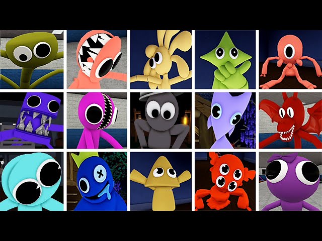 All Morphs + All Jumpscares New Characters in Rainbow Friends Chapter 2 Concept Roblox