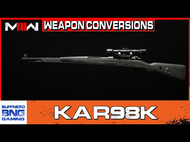 Kar98K Sniper - Weapon Conversion - Call Of Duty Modern Warfare III