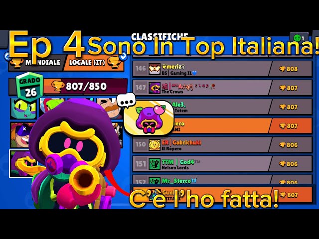 Brawl Stars Gameplay #4, Sono In Top Italiana!