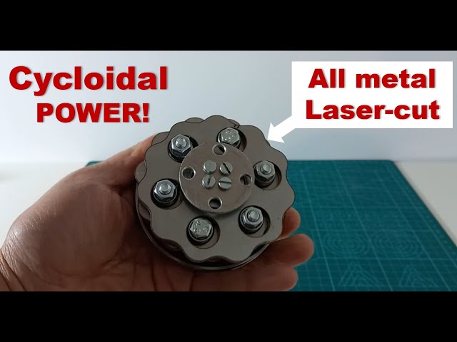 DIY Cycloidal Laser-Cut All-Metal Robotic Actuator:  Durable!