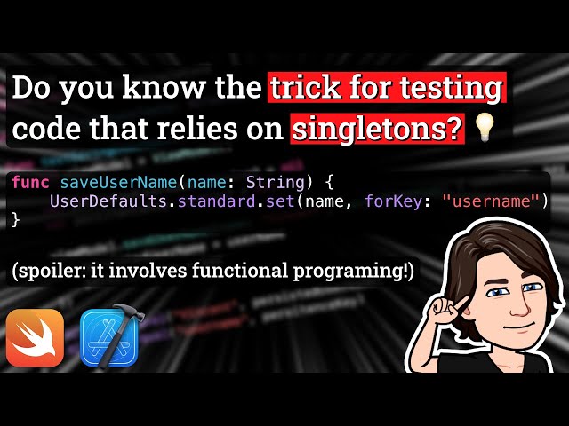 The trick for testing code that relies on singletons! 💡