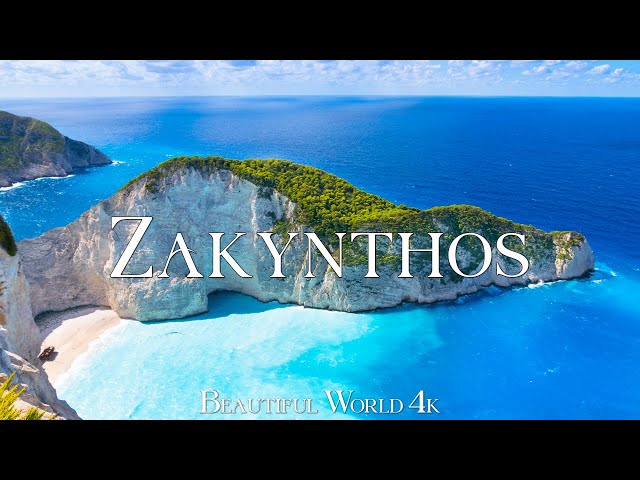 Zakynthos Greece 4K Nature Relaxation Film - Relaxing Piano Music - Natural Landscape