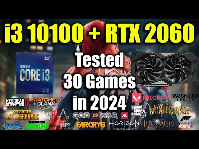 i3 10100 + RTX 2060 Tested 30 Games in 2024