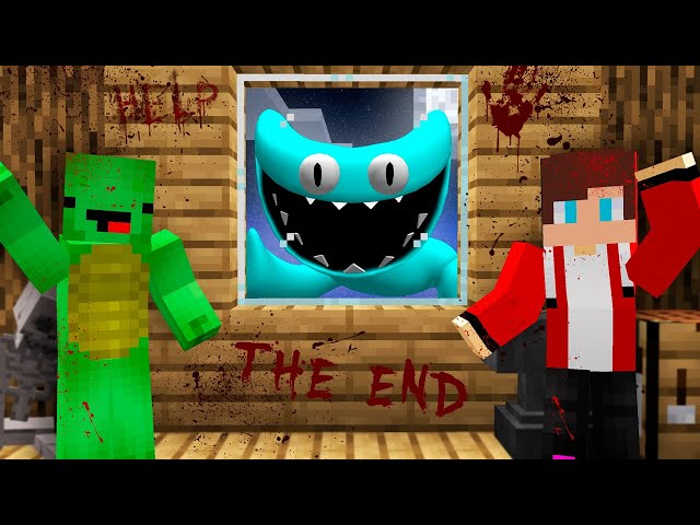 Don't call CYAN from RAINBOW FRIENDS in 3:00! JJ and Mikey in minecraft! Challenge from Maizen!
