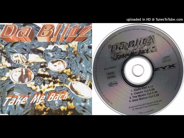 Da Blitz – Take Me Back - Maxi-Single - 1996