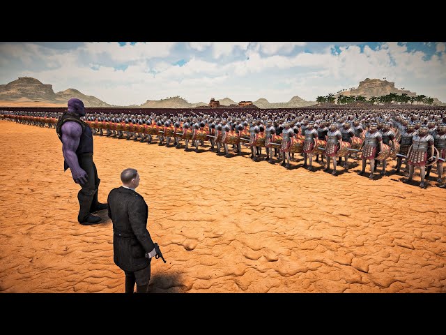 HITLER & THANOS VS 1,000,000 ROMAN ARMY - Full Animation