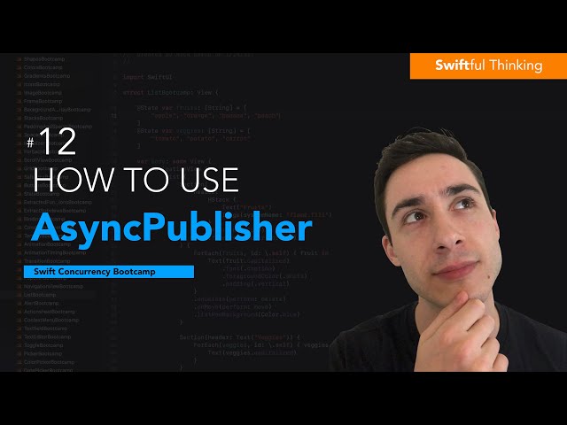 How to use AsyncPublisher to convert @Published to Async / Await | Swift Concurrency #12