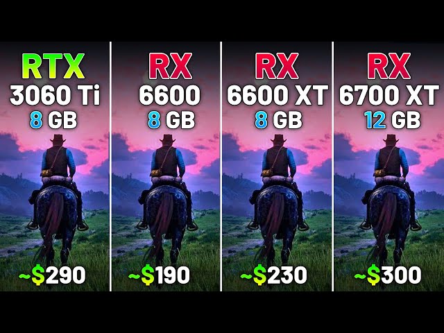 RTX 3060 Ti vs RX 6600 vs RX 6600 XT vs RX 6700 XT - Test in 12 Games in 2024