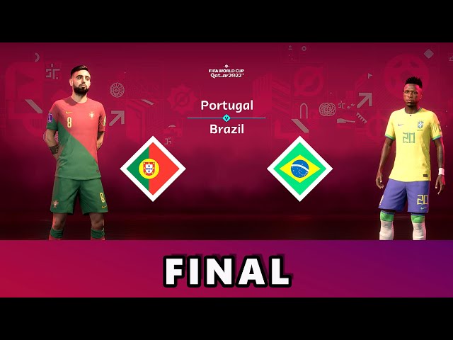FIFA23 | PORTUGAL vs BRAZIL | CRISTIANO RONALDO vs NEYMAR JR. | FIFA WORLD CUP FINAL | {4K 60FPS}