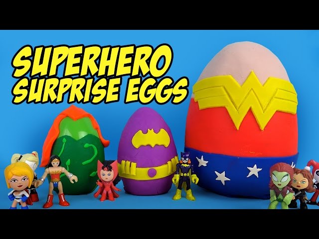 DC Superhero Girls Play-doh Surprise Eggs!