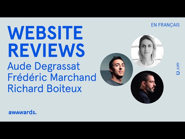 🔴 Live Jury Website Reviews | Frédéric Marchand, Aude Degrassat & Richard Boiteux (Eng Subtitles)