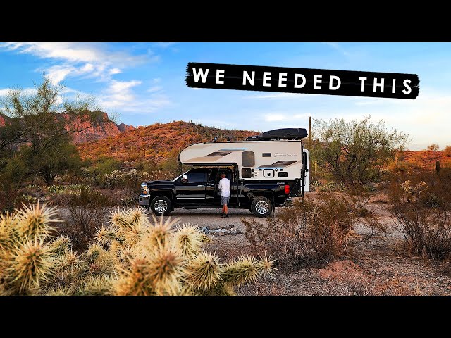 a slow simple weekend in our truck camper | Arizona