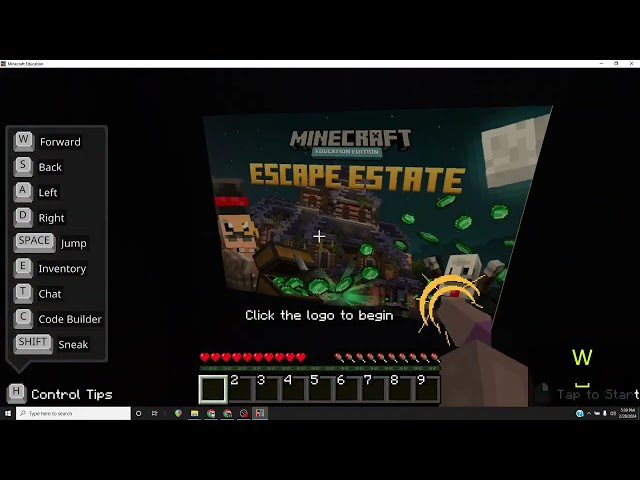 Minecraft Escape Estate:  how to get started
