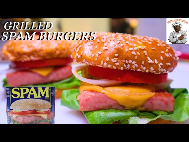 GRILLED SPAM BURGER SANDWICH | HOW TO MAKE SPAM CHEESE BURGERS AT HOME | FRIED SPAM RECIPE