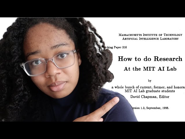 How To Do Research At The MIT AI Lab | Reflections and Advice on Getting Into AI Research