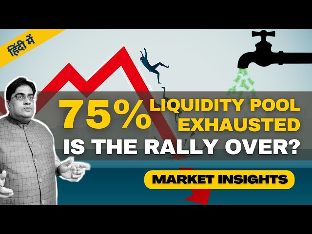 75% Liquidity Pool Exhausted! Is the Indian Stock Market Rally Over? Stock Market Insights 2024