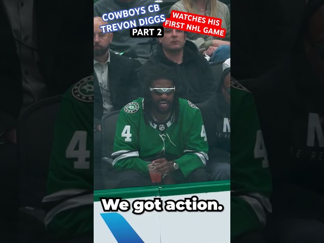 TREVON DIGGS ✭ #COWBOYS CB WATCHES HIS 1ST #NHL GAME! 🔥 PART 2 Action At DALLAS STARS Game! 👀 #NFL