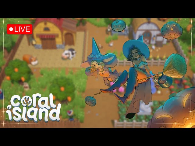 🔴The Spooky Day Celebrations Are Here! - Coral Island Stream