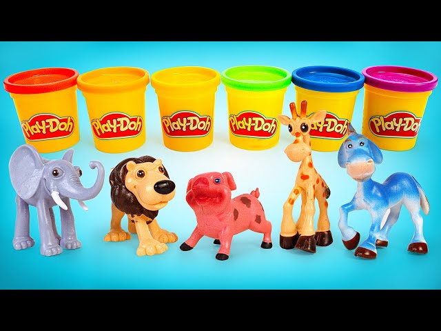 Learning Different Names of Animals with Play Doh | Preschool Learning Toy Video