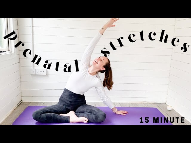 15 MINUTE PREGNANCY YOGA STRETCHES | Prenatal Yoga Stretch Routine for ALL TRIMESTERS