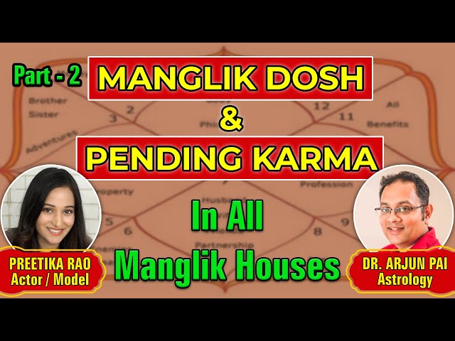 MANGLIK DOSH | मांगलिक | Mangal Dosh | Remedies & Past Life Karma | Dr. Arjun Pai ASTROLOGY