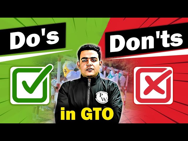 Do's and Don'ts in GTO 🧐 | Tips for GTO 🔥🔥