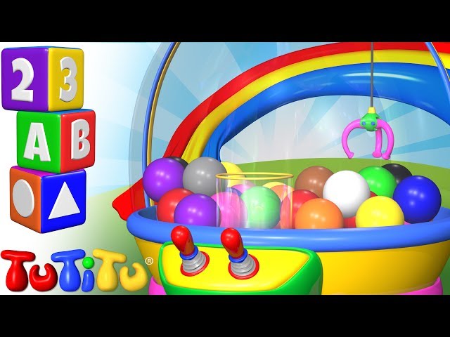 💛🧡💚Fun Toddler Colors Learning with TuTiTu Crane Game toy💚💜💙  TuTiTu Preschool and songs🎵