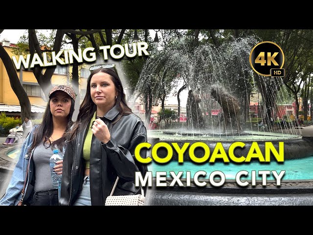 Walking tour COYOACAN MEXICO 🇲🇽 CITY | 4K | A very colorful and peculiar place