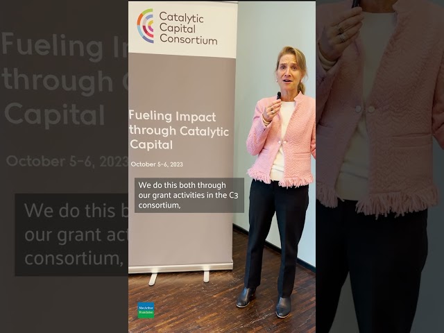 Maria Kozloski, SVP of Innovative Finance at The Rockefeller Foundation, speaks on #catalyticcapital