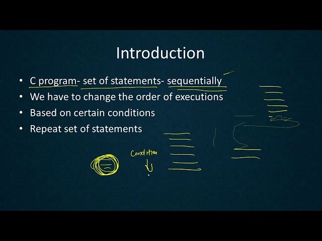 Decision making and branching| Chapter 5 Introduction| Programming in C| Lecture 59