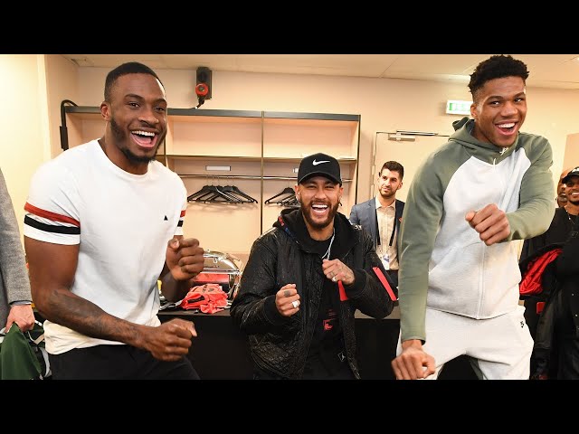 All-Access: Bucks Meet Neymar & Mbappe | Teddy Riner Pregame WWE | NBA Paris Game 2020 | Part 2