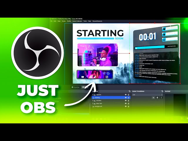 OBS Studio: How to make this Starting Soon Screen