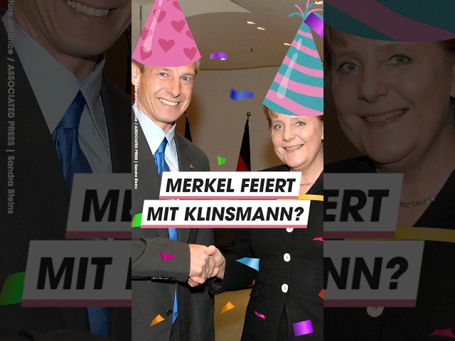 Merkels große Promi-Party 🥳 #shorts