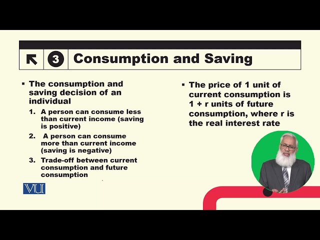 Consumption & Saving: A Trade-Off Between Current & Future | Macroeconomic Analysis| ECO616_Topic036