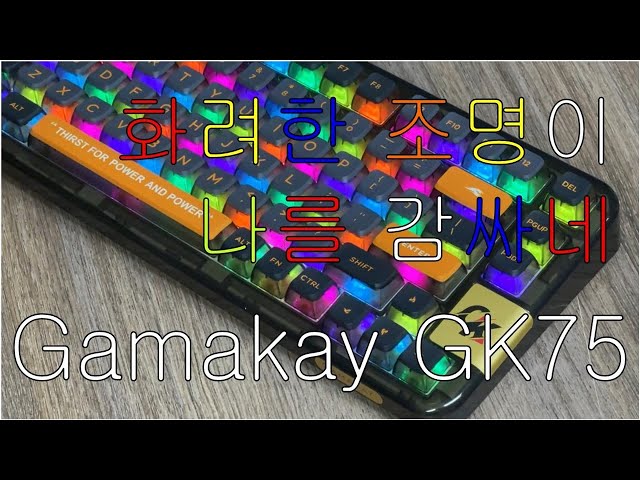 화려한 조명이 나를 감싸는 Gamakay GK75 RGB 기계식 키보드 리뷰