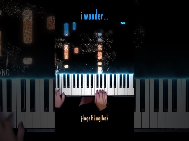 j-hope & Jung Kook - i wonder… Piano Cover #iwonder #jhope #PianellaPianoShorts
