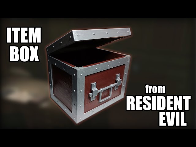 I 3D Printed The Item Box From Resident Evil! | 3D PRINTING IDEAS