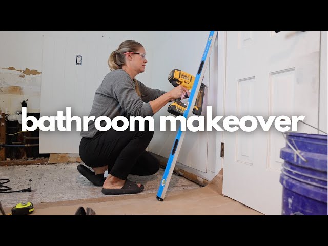 Old Bathroom Gets A Major Makeover // DIY Extreme Bathroom Makeover [Part 2] // Bathroom Remodel