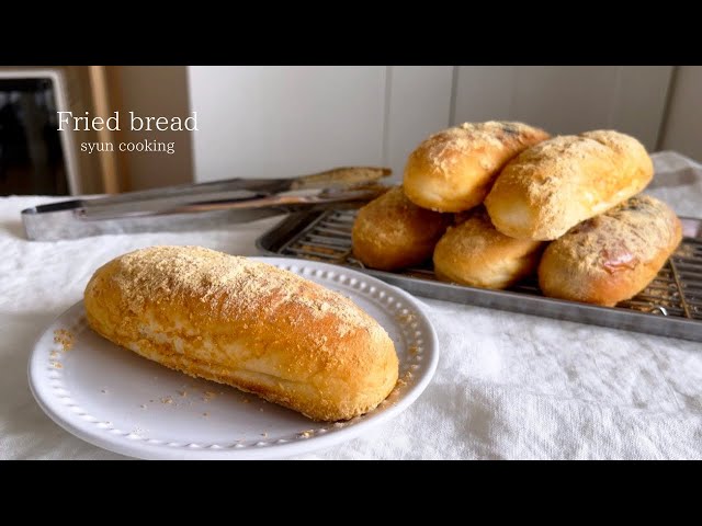 [材料4つ・トースターで作る] 揚げない！サクふわ揚げパン作り方 Fried bread 튀긴 빵
