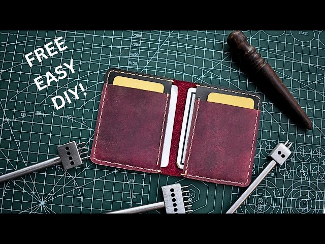 Secrets of crafting the perfect leather cardholder #leathercraft  #cardholder