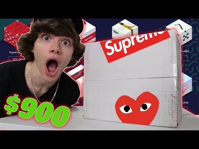 $900 Hypebeast Mystery Box Online Win on HYBE! Off White Supreme CDG