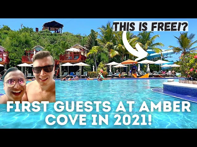 Carnival Cruise Lines Amber Cove for FREE | First Carnival Cruise to Amber Cove in 2021 | Pool Tour