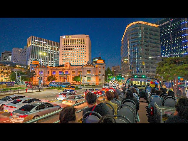 Seoul City Lights: A Magical Bus Tour Journey on Buddha's Birthday HDR