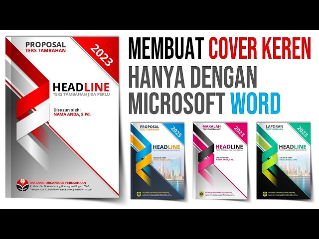 Cara Buat Cover Keren di Microsoft Word