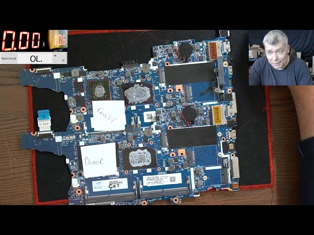 Fixing laptop board with no laptop around - HP Elitebook 350 G3 motherboard repair, no power repair