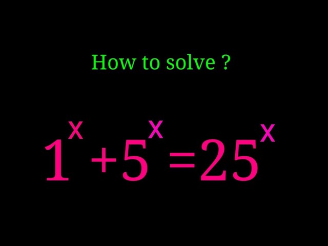 Nice Algebra Problem Solving ✍️ Find the Value of X in this Exponential Equation ✍️